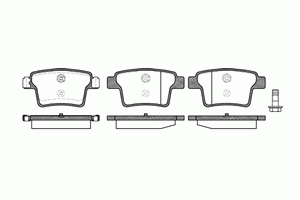 Колодки тормозные задние дисковые к-кт для Jaguar X-TYPE 2001-2009 1149.10 Remsa