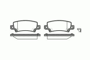 Тормозные колодки REMSA   874 02-AF R Toyota Corolla 1.4-2.0 0-04г, Suzuki Liana 1.3-1.6 02 87402 Remsa