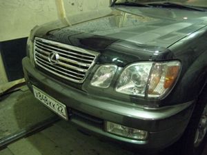 Дефлектор капота (мухобойка) темный LEXUS LX470 1998-2007, nldsllx4709812 Sim