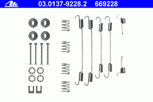 К-кт установочный задних колодок для Renault Dokker 2012> 03.0137-9228.2 Ate