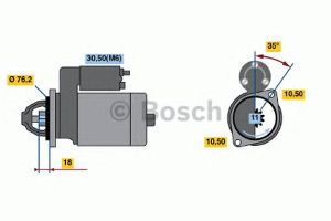 Стартер 0 001 107 046 Bosch