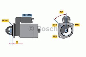 Стартер 0 001 109 204 Bosch