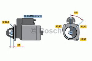 Стартер 0 001 231 014 Bosch