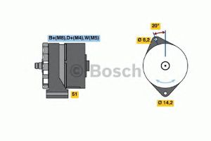 Генератор 0 120 468 114 Bosch
