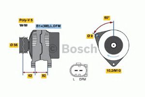 Генератор 0 124 325 017 Bosch
