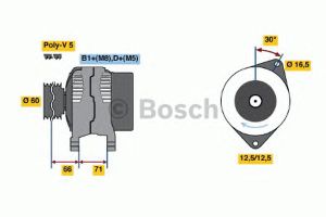 Генератор 0 124 325 145 Bosch