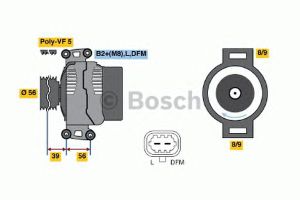 Генератор 0 124 425 061 Bosch
