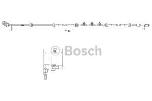 Датчик ABS передний правый для Nissan Primera P12E 2002-2007 0 265 007 464 Bosch