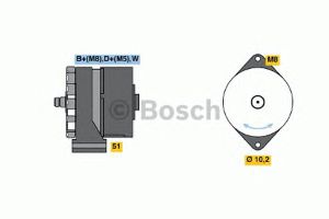 Генератор 0 986 040 280 Bosch