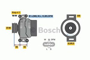 Генератор 0 986 049 320 Bosch