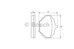 Комплект тормозных колодок, дисковый тормоз 0 986 424 563 Bosch