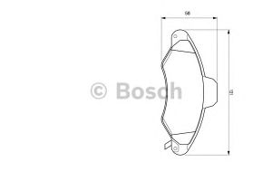 Комплект тормозных колодок, дисковый тормоз 0 986 424 644 Bosch