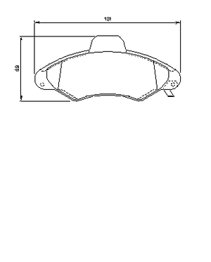Комплект тормозных колодок, дисковый тормоз 0 986 424 644 Bosch
