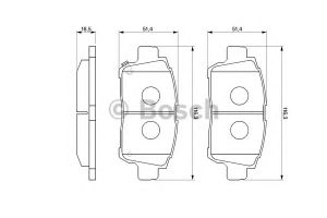 Комплект тормозных колодок, дисковый тормоз 0 986 424 803 Bosch