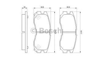 Комплект тормозных колодок, дисковый тормоз 0 986 460 979 Bosch