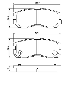Комплект тормозных колодок, дисковый тормоз 0 986 460 979 Bosch