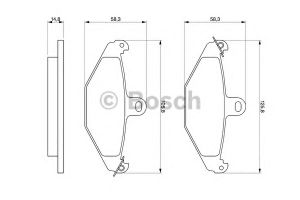 Комплект тормозных колодок, дисковый тормоз 0 986 461 148 Bosch