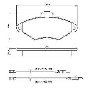 Комплект тормозных колодок, дисковый тормоз 0 986 461 757 Bosch