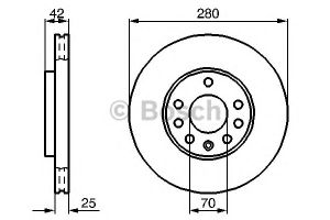Тормозной диск 0 986 478 883 Bosch