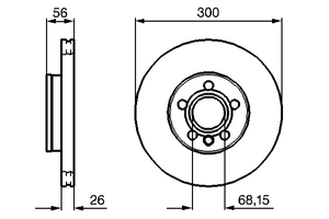 Тормозной диск 0 986 479 037 Bosch