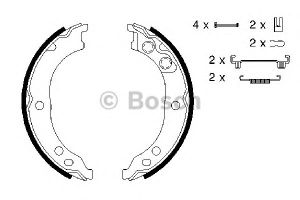 Комплект тормозных колодок, стояночная тормозная система 0 986 487 712 Bosch