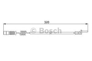 Датчик износа колодок для Mercedes Benz W163 M-Klasse (ML) 1998-2004 1 987 474 964 Bosch