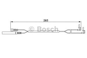 Сигнализатор, износ тормозных колодок 1 987 474 967 Bosch