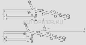 Форсунка 1,6 Bosch (короткий 16 кл) 022 11190113201000 Автоваз