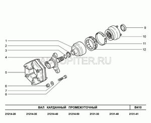 чехол корпуса шарнира промежуточного карданного вала 21213220206800 Автоваз