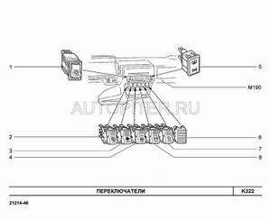 Переключатель кондиционера 21214370906000 Автоваз