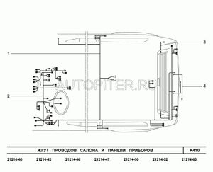 ЖГУТ ПРОВОДОВ ПАНЕЛИ ПРИ 21214372403049 Автоваз