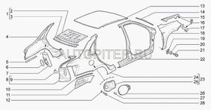 Усилит зад крыла в сб 21900840407500 Автоваз