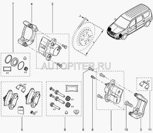 Ремонтный комплект 7701201806 Автоваз
