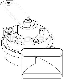 Клаксон /высокий тон/  - 510 Hz 102956595 Hans Pries