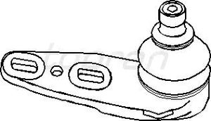 Опора шаровая правая передней подвески для Audi 80/90 [B3] 1986-1991 104314755 Hans Pries