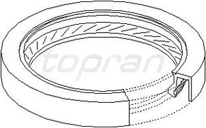 Сальник коленвала задний (80x98x10) / OPEL 1.2-1.8 S,ST,NV,SV,XE,LZ 201166515 Hans Pries