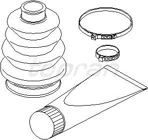 Пыльник внут ШРУСа (к-кт) для Opel Vectra B 1999-2002 202416546 Hans Pries
