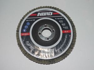 Круг шлифовальный лепестковый по металлу 80 для УШМ /100 мм*16 мм/ fd10016a80r Abro