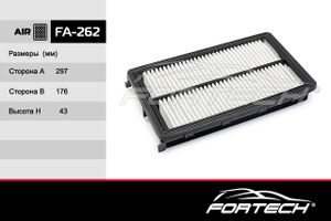 ЭЛ.ФИЛЬТР.ОЧ.ВОЗДУХА HYUNDAI: SANTA FE IV FA262 FA262 Fortech