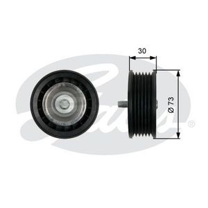 Ролик дополнительный руч. ремня для Mercedes Benz C292 GLE COUPE 2015> t36435 Gates