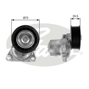 Ролик ручейкового ремня с натяжителем MAZDA 6 1,8-2.3 2002 T38408 Gates