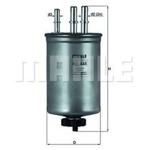 Топливный фильтр KL 446 Knecht/Mahle