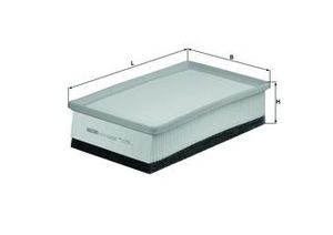 Воздушный фильтр LX 1220 Knecht/Mahle