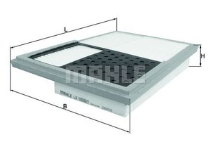 Фильтр воздушный MB W211/W203/W204/W164/W251/W221 LX 1850/1 Knecht/Mahle