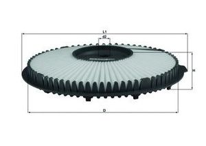Воздушный фильтр LX 890 Knecht/Mahle