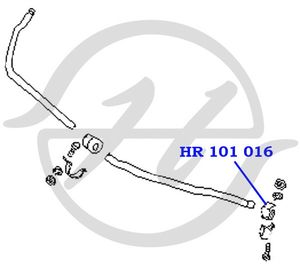 Втулка стабра концевых HR101016 Hanse