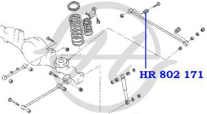 Сайлентблок заднего рычага для Nissan Patrol (Y61) 1997-2009 HR802171 Hanse