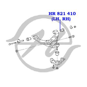 Сайлентблок переднего рычага задний для Toyota FJ Cruiser 2006> HR821410 Hanse