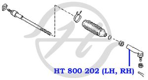 Наконечник рулевой тяги HT 800 202 = HT 800 203 (новый) HT800202 Hanse
