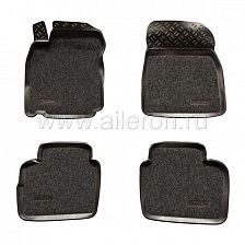 Коврики салона (полиуретан с ковролином) Nissan Tiida (2004-14) SOFT 61226 Элерон
